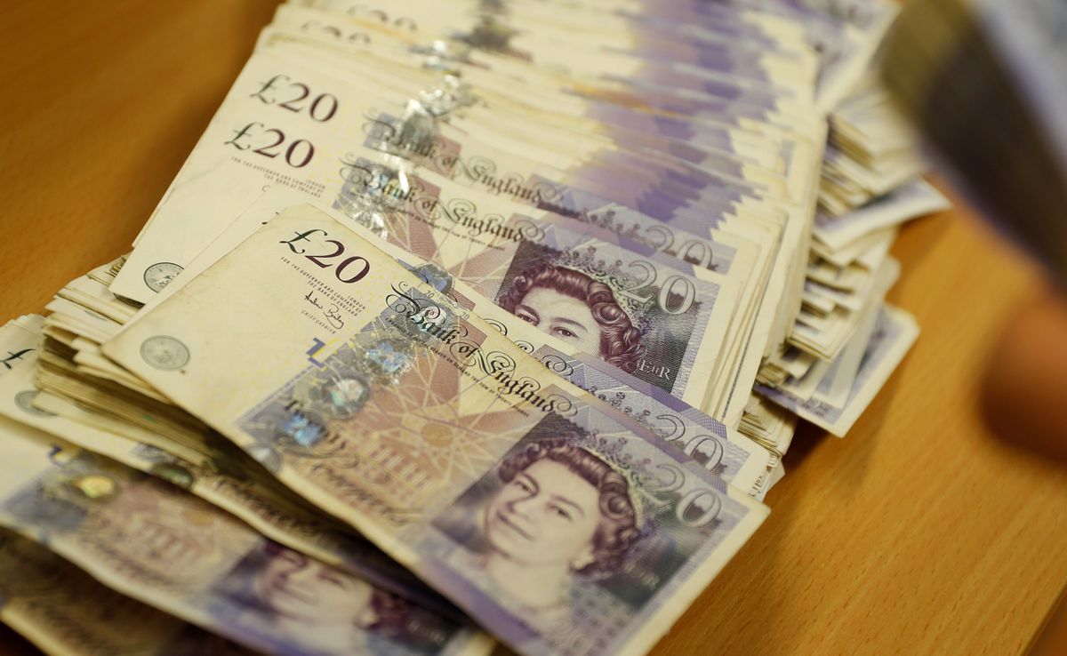 image Pound highest in over a month as dollar dips
