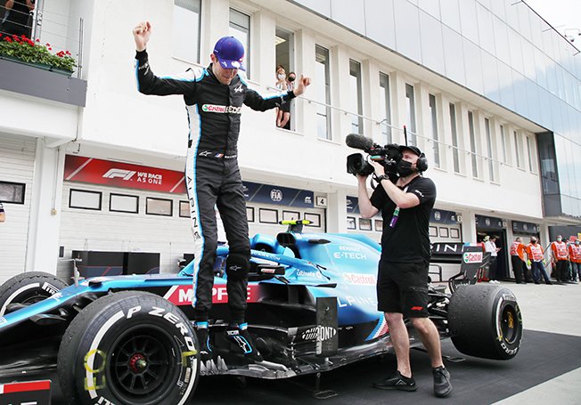 image Ocon wins chaotic Hungarian GP as Hamilton retakes title lead