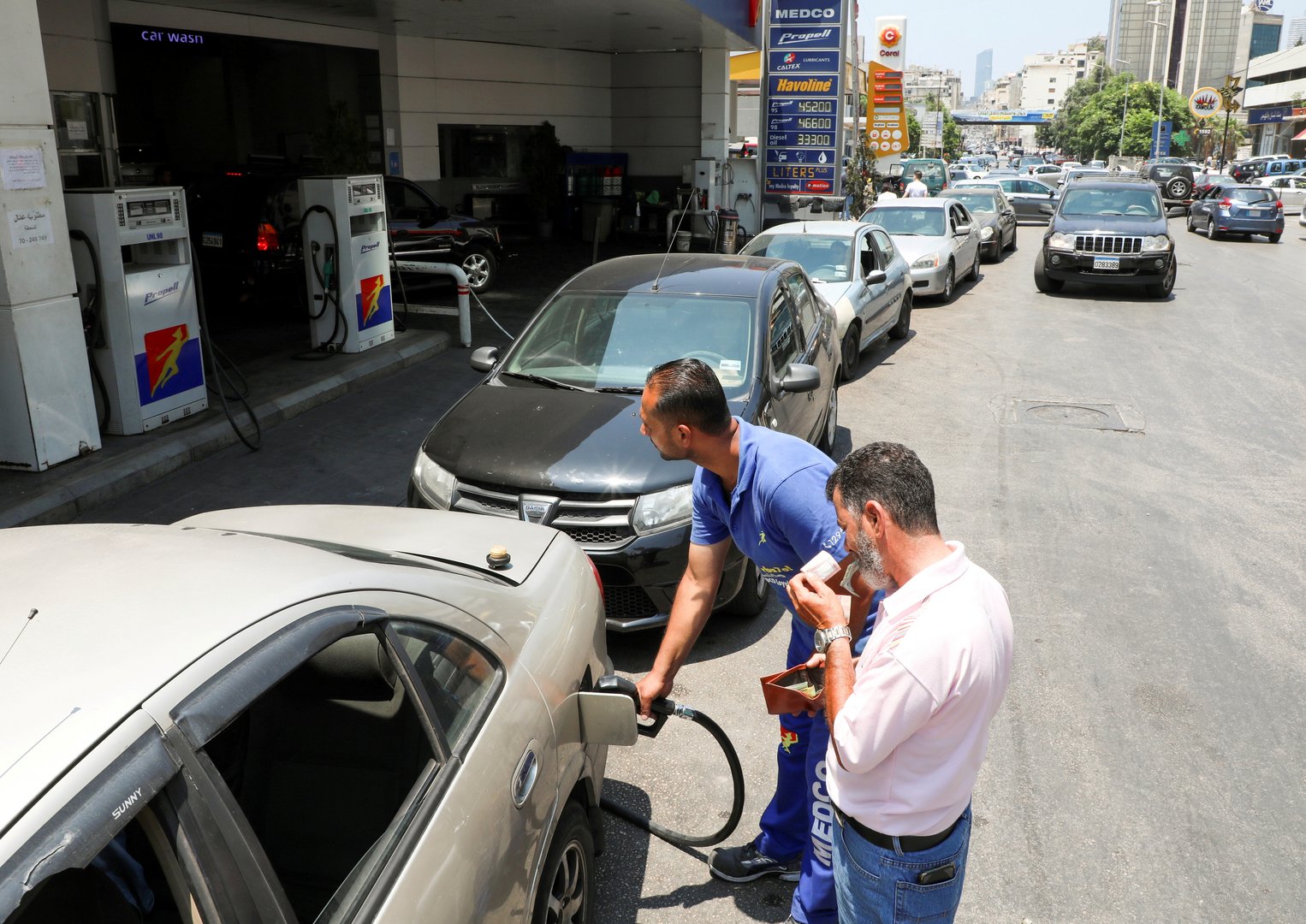 image Lebanon&#8217;s Aoun summons bank governor after decision to end fuel subsidy