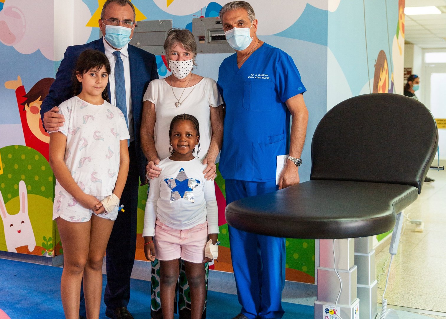 image Cans for Kids charity donates examination couch to children’s hospital