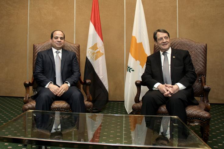 image Egyptian President expresses appreciation for Anastasiades’ support in bilateral relations