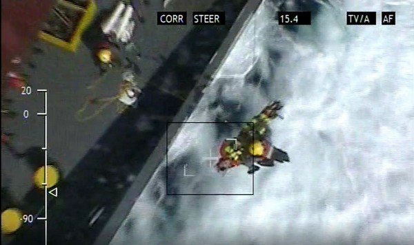 image Ukrainian seaman airlifted to hospital (video)