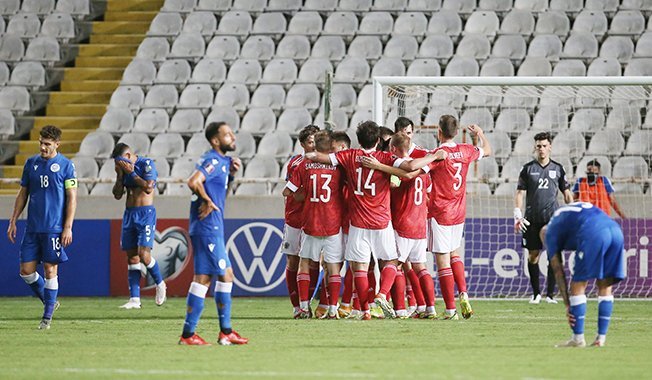 image Cyprus beaten by Russia in World Cup qualifying