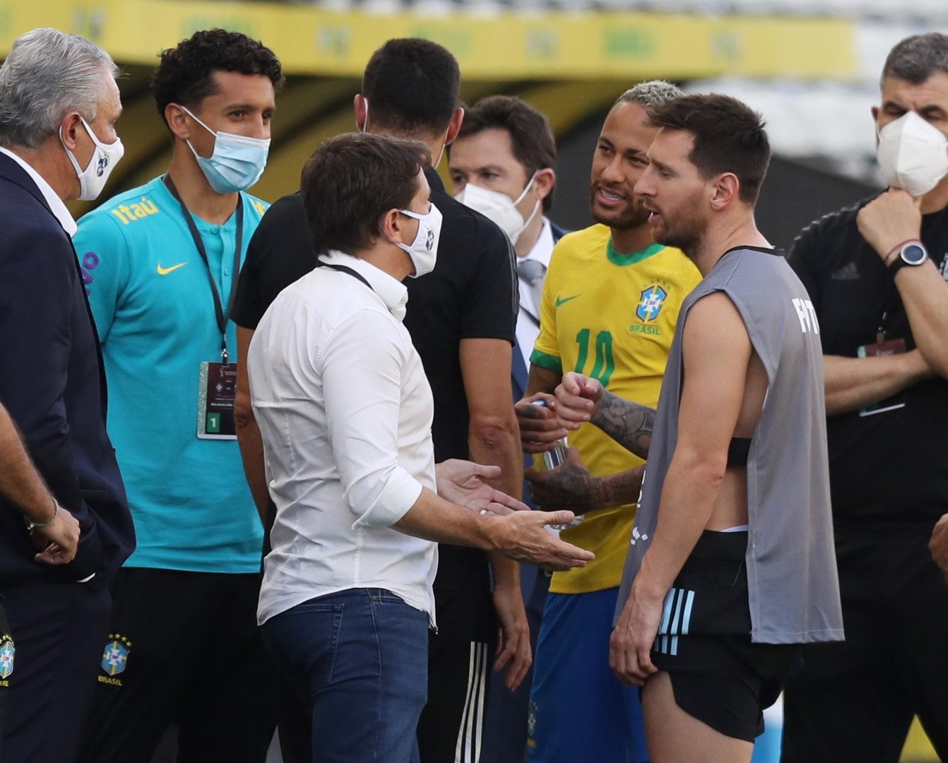 image Brazil game abandonment was &#8216;crazy&#8217;, says Fifa chief