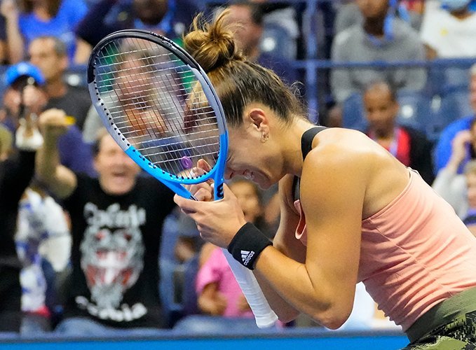 image Greek star Sakkari survives to beat Andreescu in epic