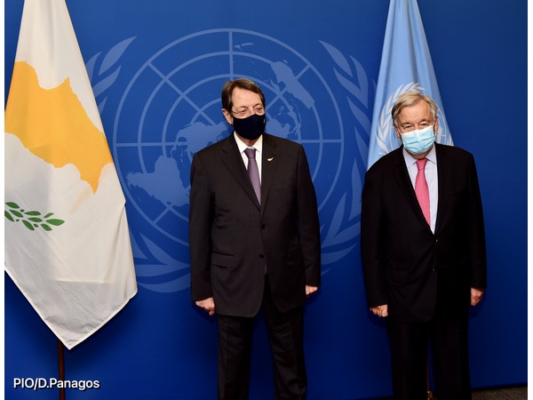 image President and Guterres discuss Cyprus issue in a ‘creative atmosphere’ (Updated)