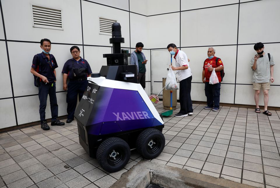 image Singapore trials patrol robots to deter bad social behaviour