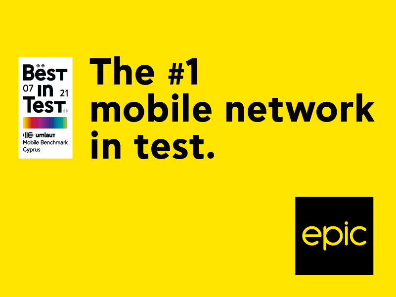 image Εpic recognized as the #1 mobile network in test for the 4th time in a row.