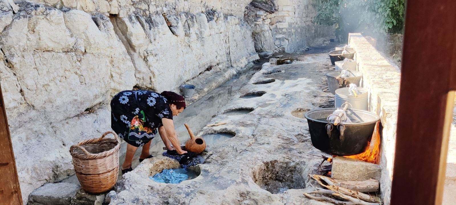 feature paul lambis a woman performs plystarkos in kritou terra