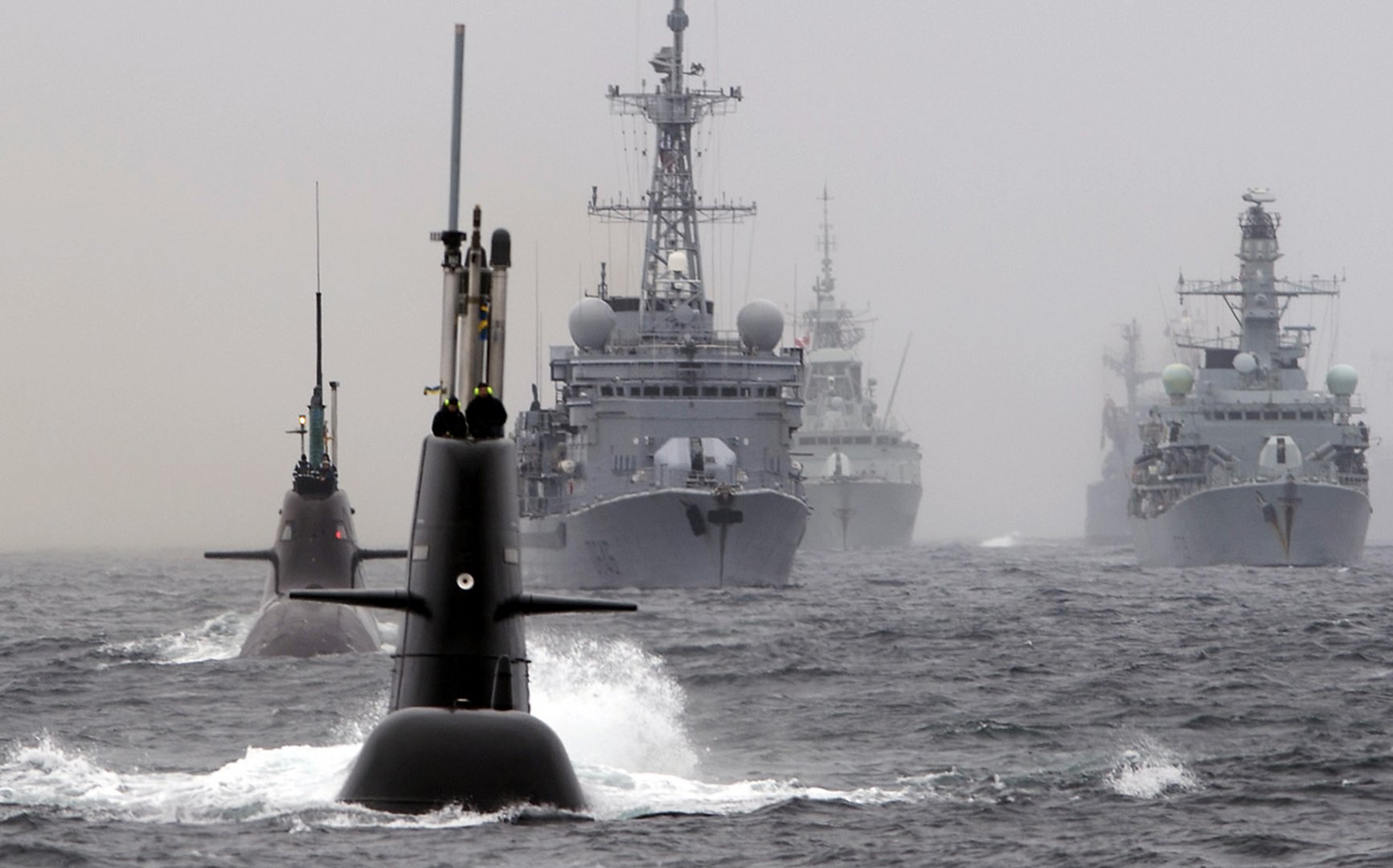 image EU backs France in submarine dispute, asking: Is America back?