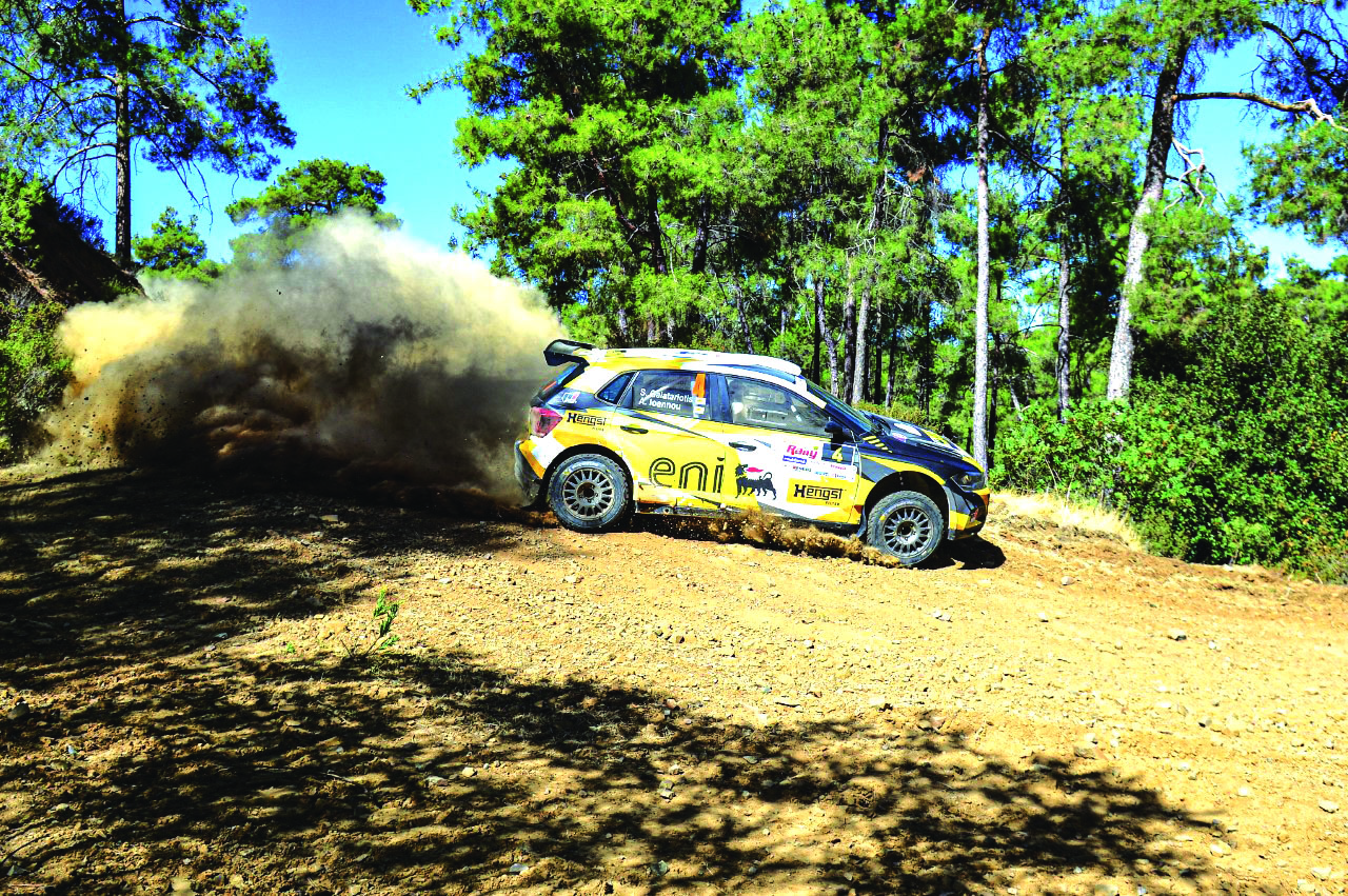 image Favourite crashes out of Cyprus Rally
