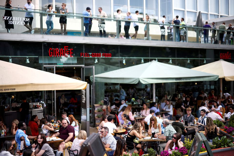 image UK inflation soars to 9-year high on rebound from restaurant discount scheme
