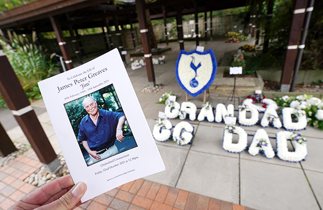 image Greaves remembered as funny and generous family man at funeral