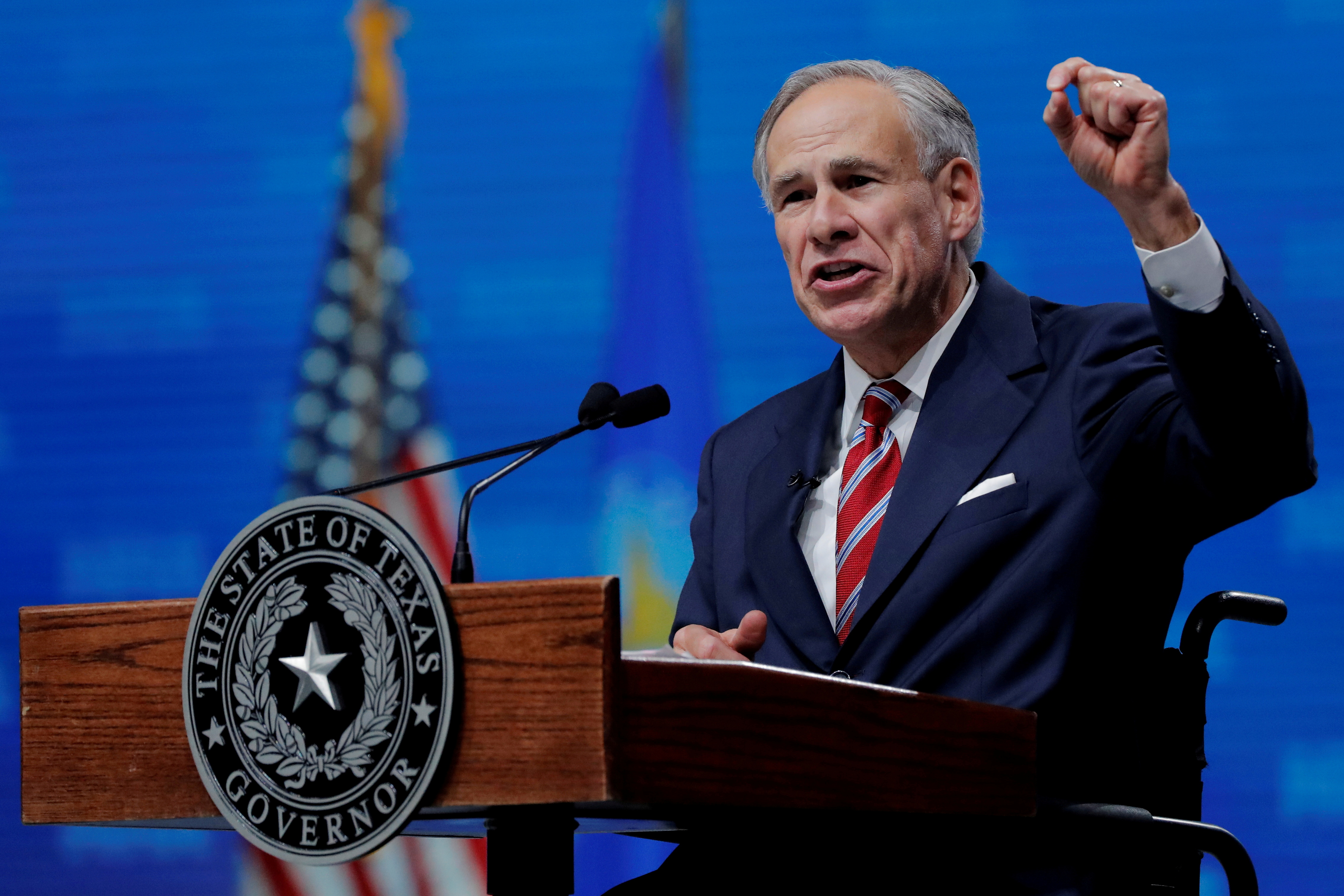 image Texas governor bans all Covid vaccine mandates, rips Biden for &#8216;bullying&#8217;