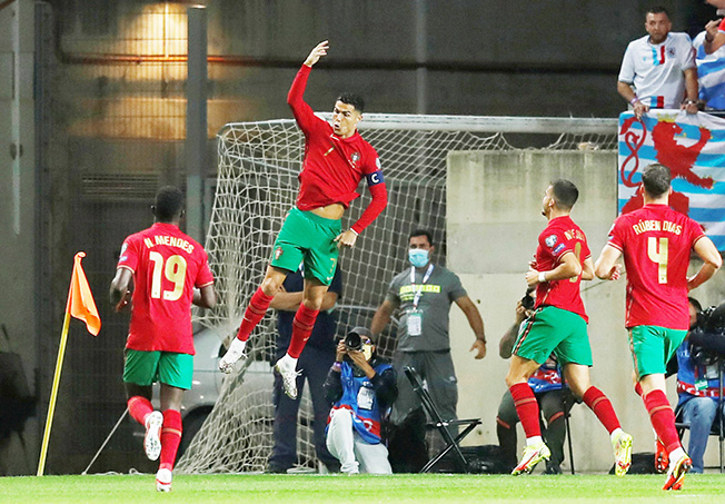 image Ronaldo nets 58th hat-trick as Portugal rout Luxembourg