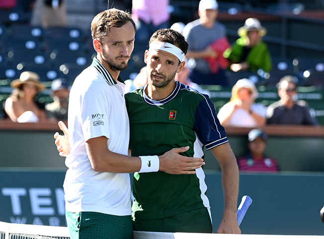 image Medvedev sent packing in fourth round of Indian Wells