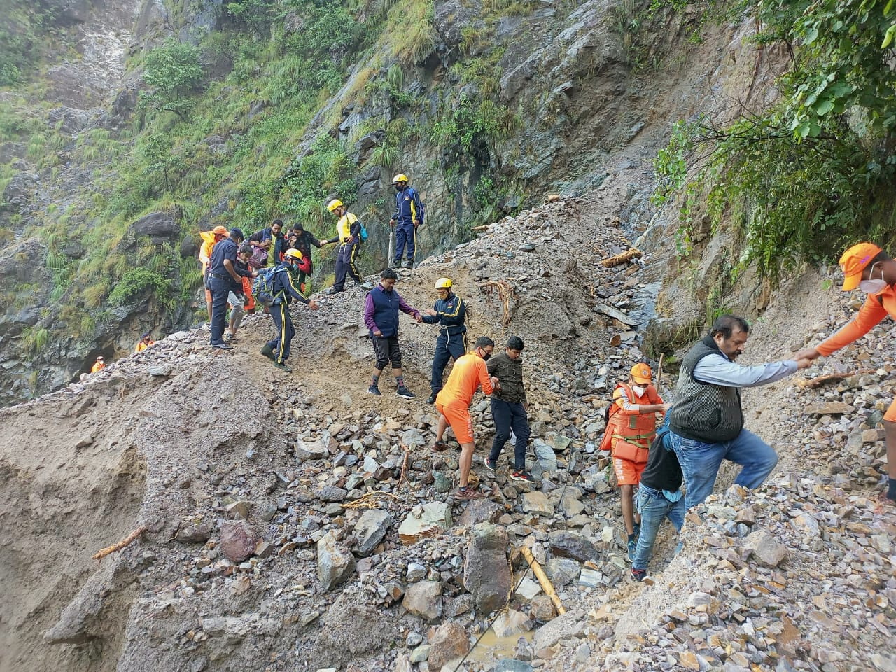 image India floods block roads, sweep away bridges; 46 dead