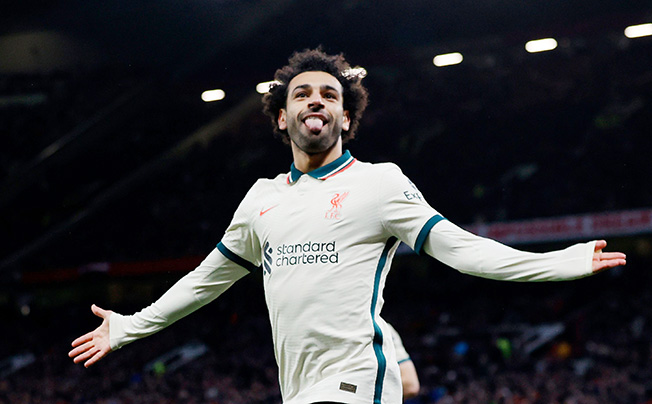 image Salah scores hat-trick as Liverpool put five past shambolic United