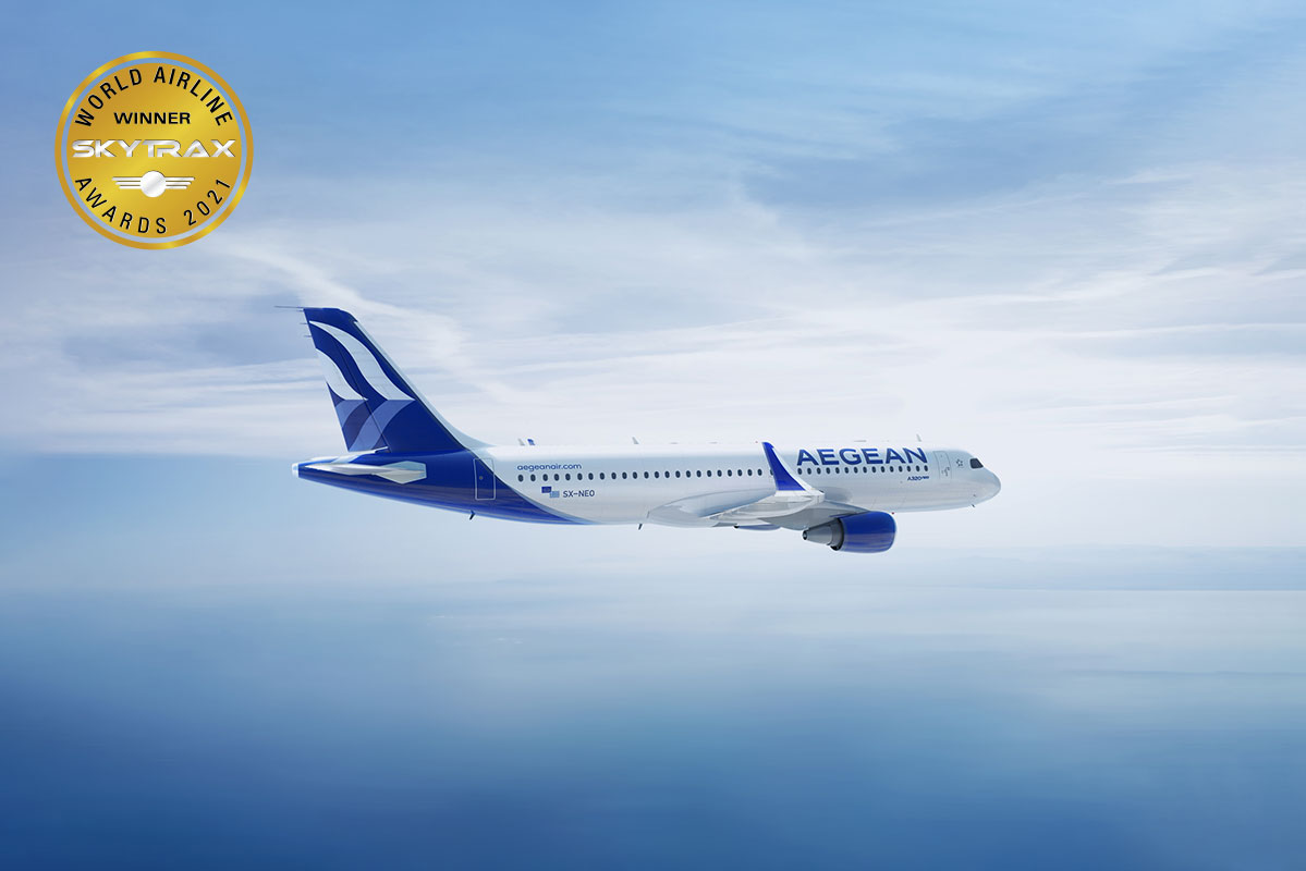 image AEGEAN a big winner in the Skytrax World Airline Awards 2021 passenger awards