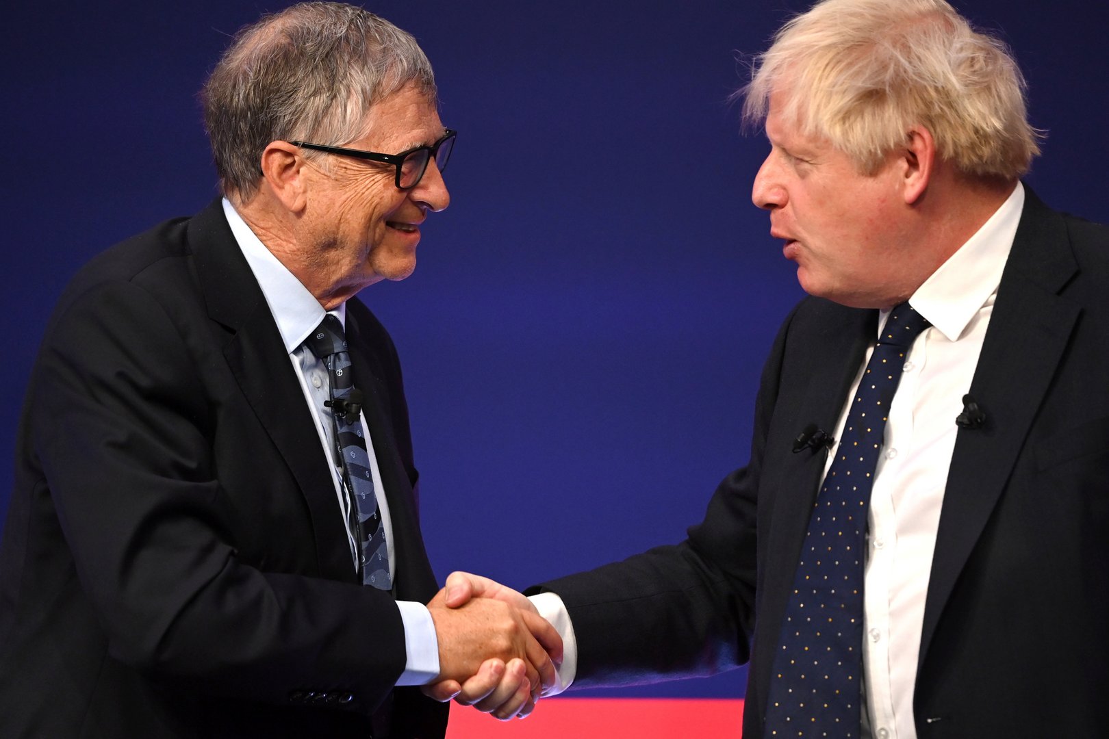 image &#8216;Green is good&#8217; says UK&#8217;s Johnson, wooing Wall Street dollars