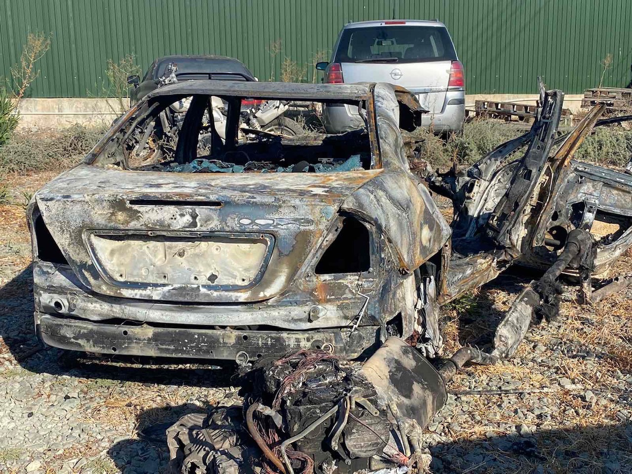 image Woman dies after car goes up in flames following a collision