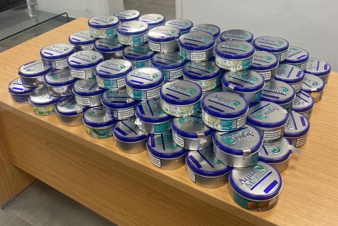 image Arrest after 28kg of shisha tobacco seized
