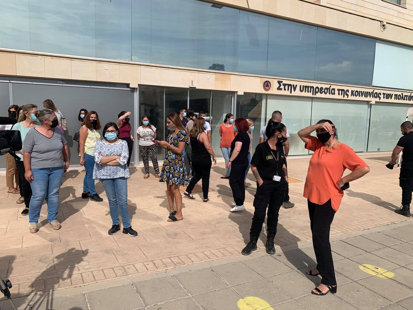image Welfare dept staff protest over safety fears