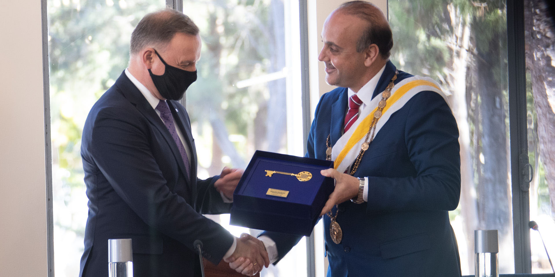 image Polish president given key to the city of Paphos (Updated)