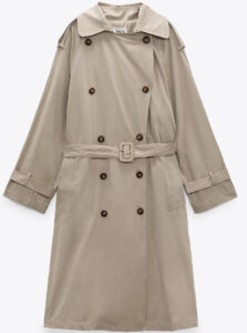 fashion2 long classic trench coat in camel from zara