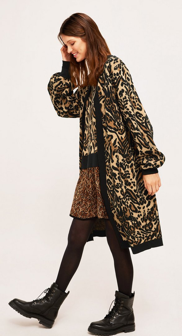fashion2 somerset by alice temperley mirror leopard print longline cardigan