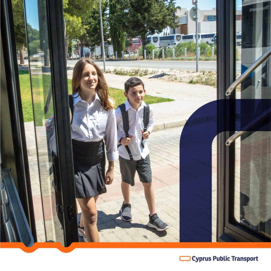 feature antigoni cpt, which runs school buses in larnaca and nicosia, tranports approximately 9,000 students daily