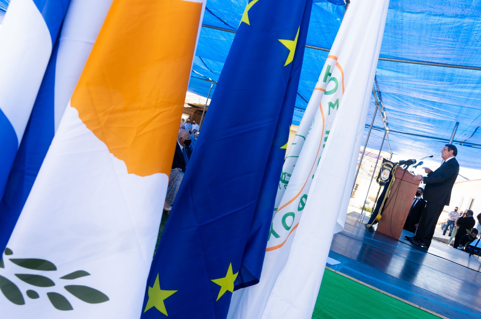 image Recognition of the north to start talks will not happen Anastasiades tells demo