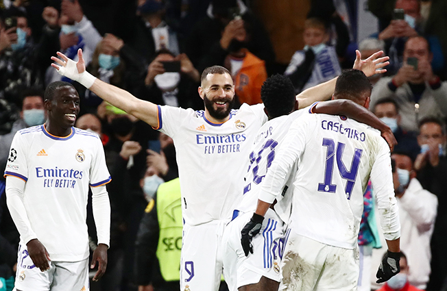 image Benzema double leads Real Madrid to win over Shakhtar
