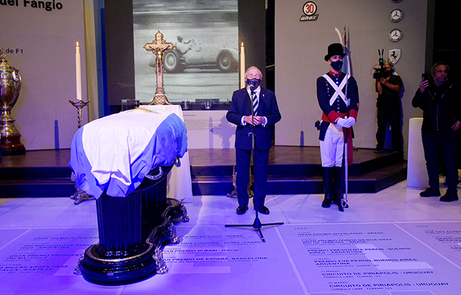 image Fangio’s remains moved to new resting place in his museum