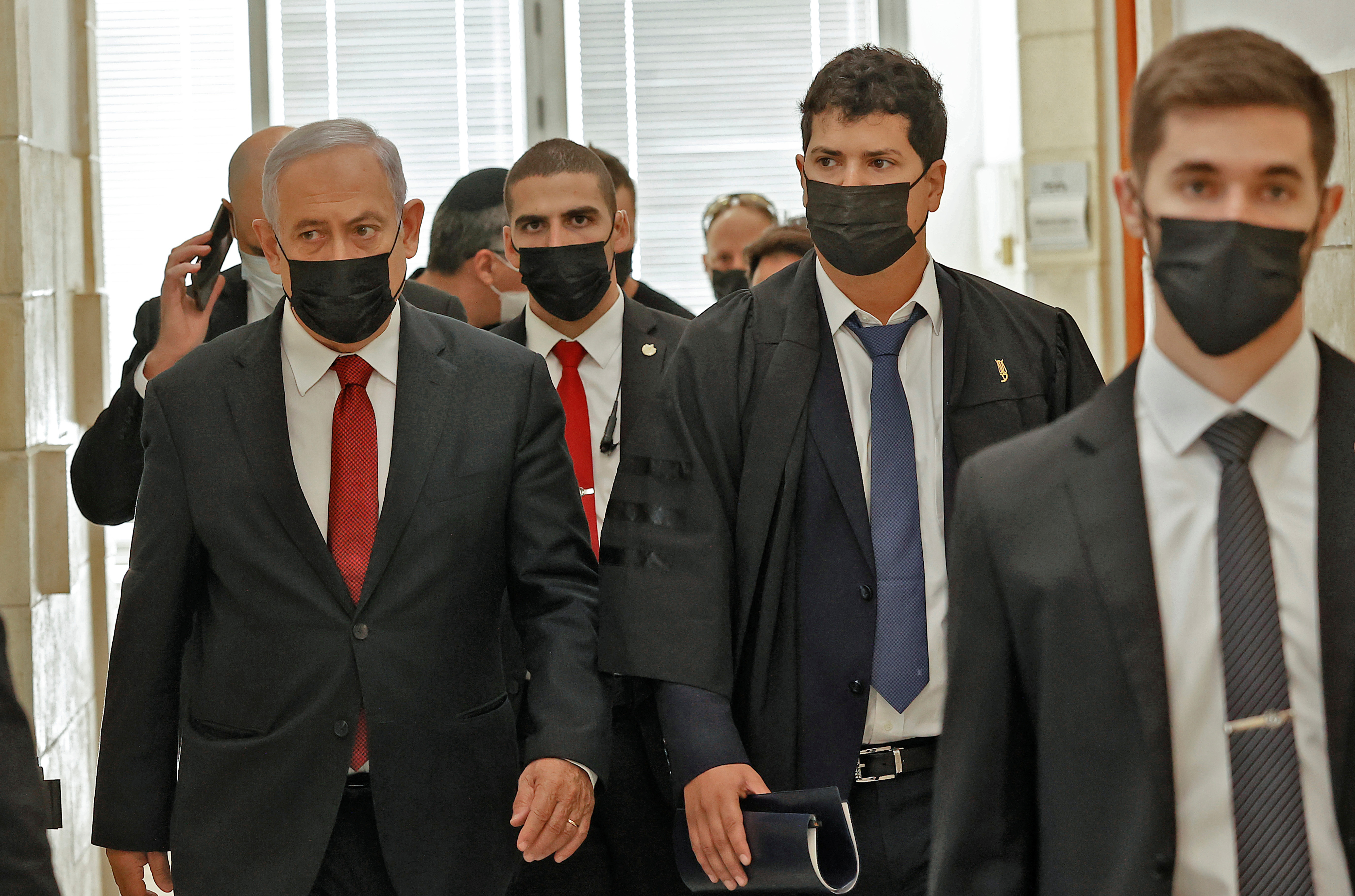 image Netanyahu makes rare appearance at his corruption trial