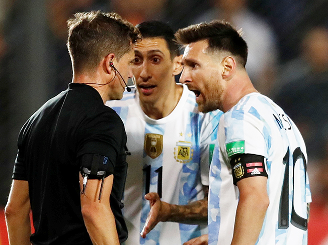 image Brazil v Argentina match officials suspended for &#8216;serious errors&#8217;