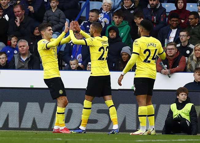 image Leaders Chelsea stroll past Leicester