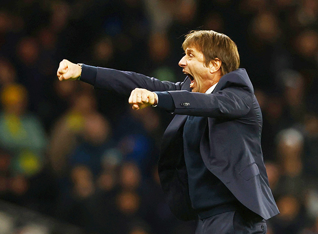 image Spurs boss Conte ‘not scared’ of fighting for top-four spot