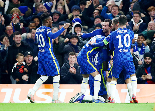 image Chelsea thrash Juve to reach Champions League knockout stage