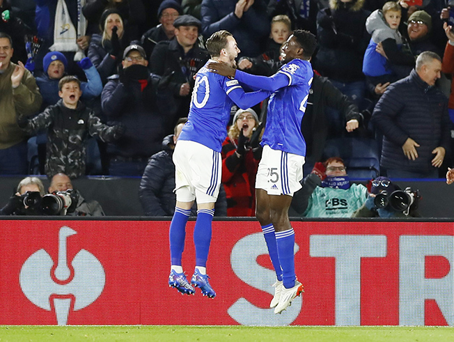 image Leicester win to keep Europa League hopes alive