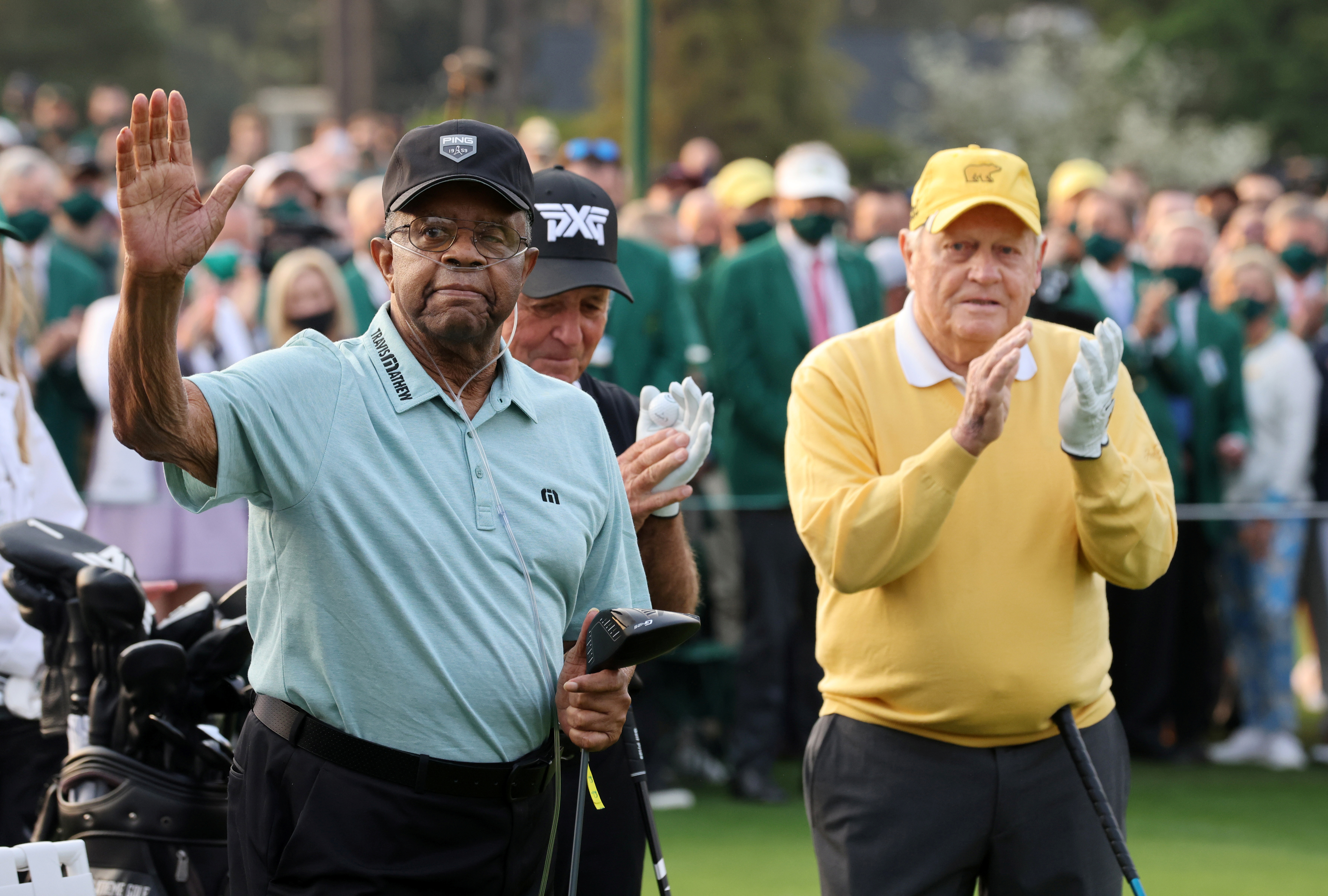 image Elder, first black player to compete in Masters, dies at 87