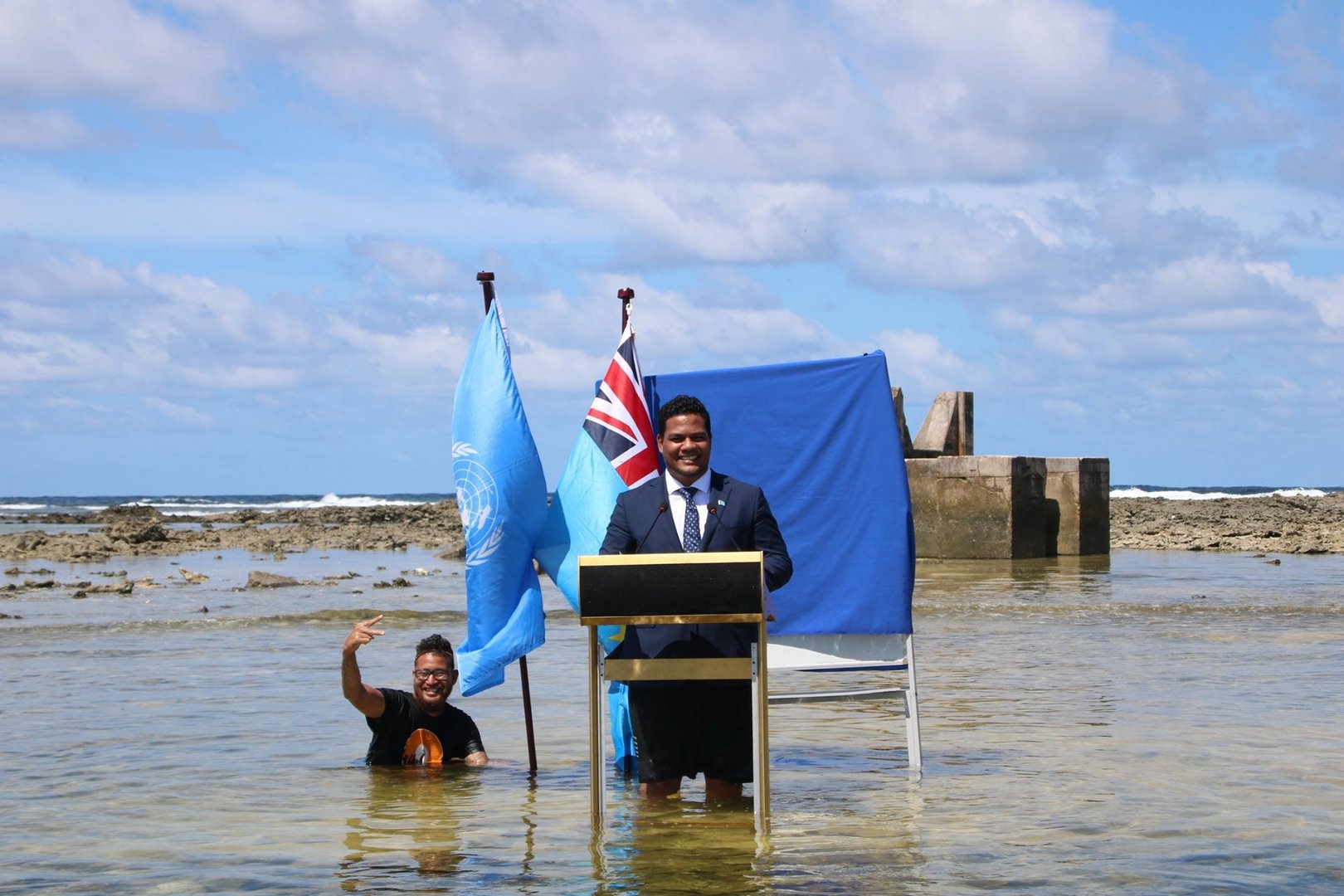 image Tuvalu looking at legal ways to be a state if it is submerged
