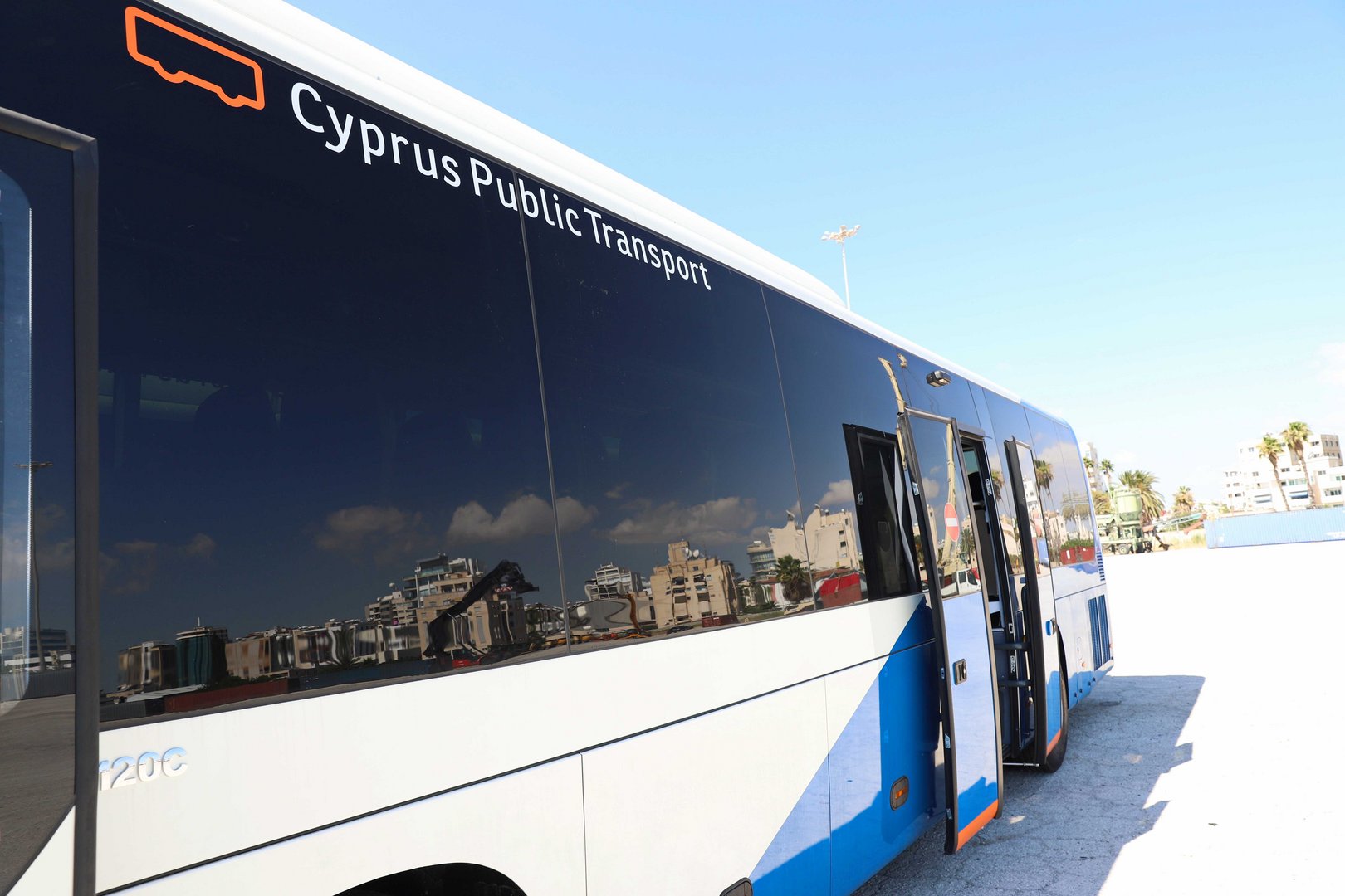 image CPT bus route links Larnaca airport with Phinikoudes