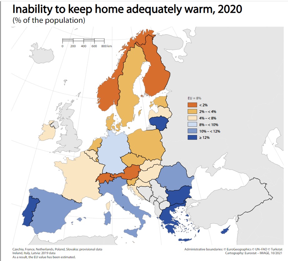 image One in five in Cyprus unable to keep home adequately warm