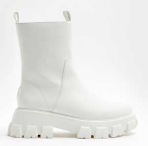 fashion river island white rubber chunky boots