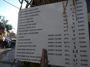feature nick restaurant menu with out of date exchange rates