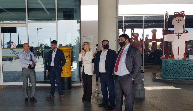 image House transport committee visits Paphos airport