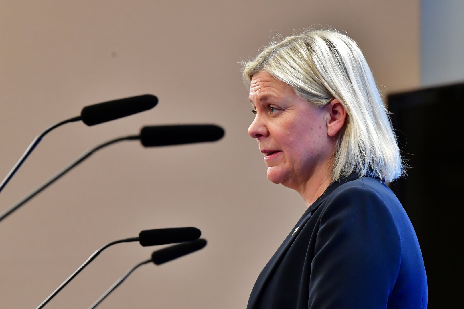 image Sweden&#8217;s first female premier returns days after quitting
