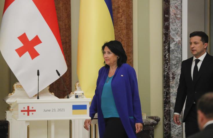 image Georgian president on official visit to Cyprus