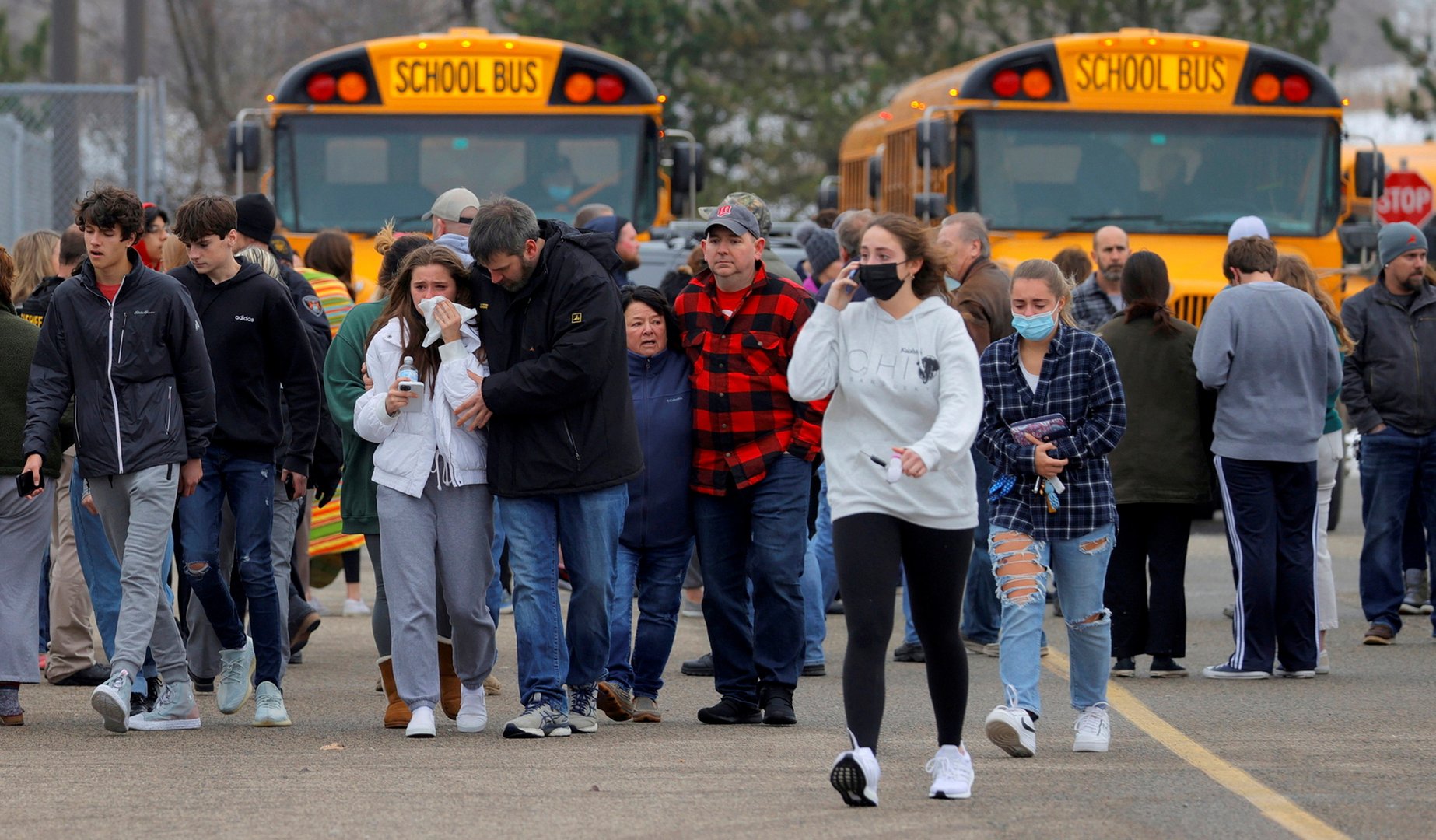 image Three students shot dead at Michigan high school, 15-year-old arrested